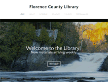 Tablet Screenshot of florencecountylibrary.org